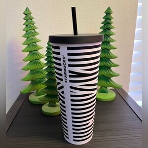 Starbucks Monochrome Striped Tumbler